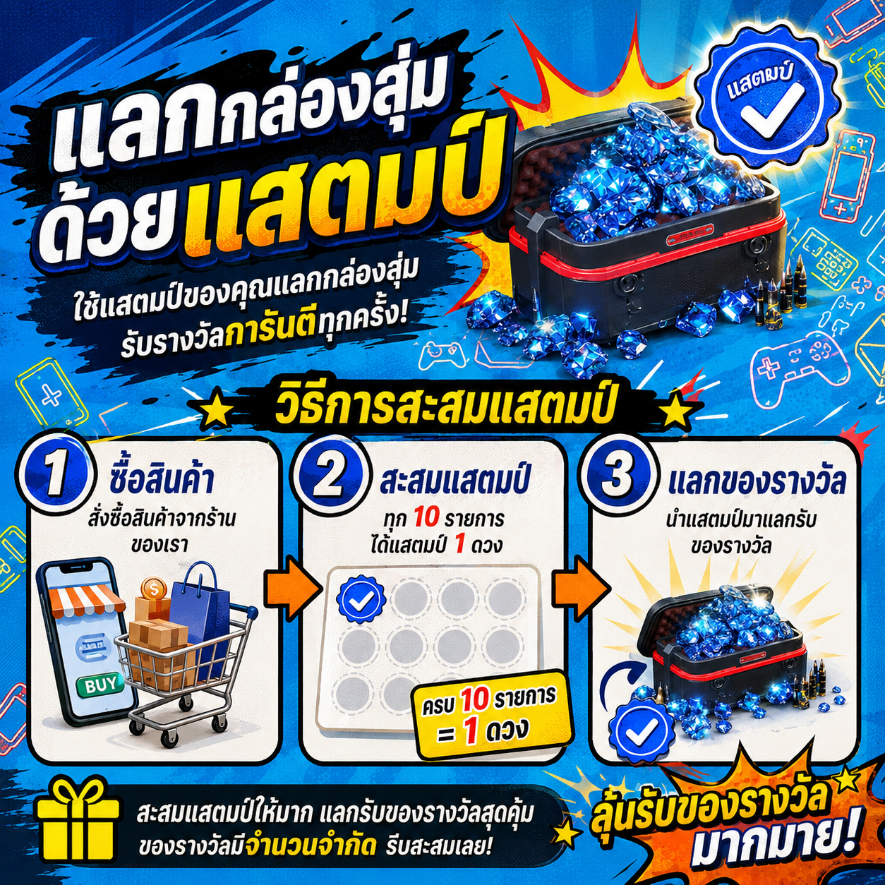 ⭐ กล่องแสตมป์มหาโชค 🎁